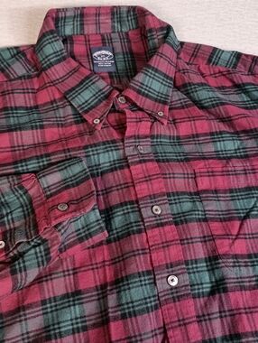 Brooks Brothers Flannel Shirt Mens 3XL Multicolored Plaid Button Down Cotton